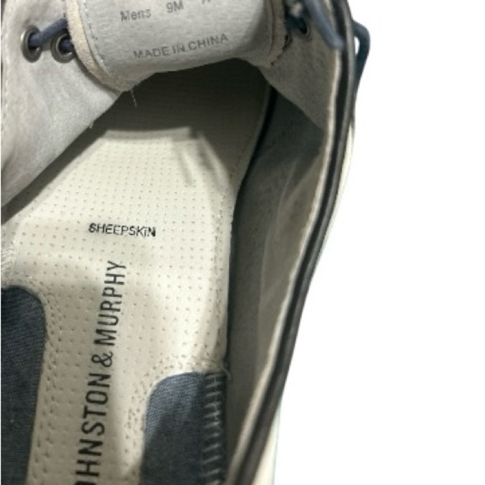 Johnston & Murphy Men's Gray & Black saddle Shoes - Picture 5 of 5